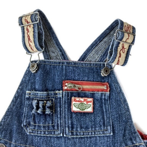 Radio Flyer Toddler 2T Overall Denim Jeans - Picture 2 of 4